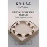 Erilsa Sertifikalı Kristal Kuvars Doğal Taş Bileklik – Nazar Kaza ve Bela Enerjisine Karşı Koruma