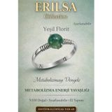 Erilsa Sertifikalı Metabolizma Enerji Yüzüğü – Yeşil Florit Ayarlanabilir İnce Kasa Başak Oğlak Kova Burcu