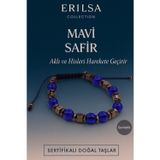 Erilsa Sertifikalı Sentetik Mavi Safir Taşı Bileklik – Aklı ve Hisleri Canlandıran Şık Takı