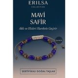Erilsa Sertifikalı Sentetik Mavi Safir Taşı Bileklik – Aklı ve Hisleri Güçlendiren Şık Takı