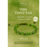 Erilsa Sertifikalı Sentetik Yeşil Topaz Taşı Bileklik – Canlılık ve Dinginliğin Uyumu