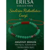 Erilsa Sertifikalı Sindirim Rahatlatıcı Enerji Bilekliği – Amazonit Terahertz Doğal Taş İnce Model