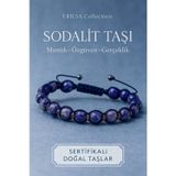 Erilsa Sertifikalı Sodalit ve Terahertz Taşı Bileklik – Özgüven, Mantık ve Odaklı Şıklığın Güçlü Hali