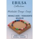 Erilsa Sertifikalı Terahertz Renkli Akik Taşı Bileklik – Mutluluk, Denge ve Enerji Veren Doğal Taş