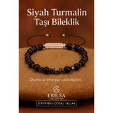Erilsa Sertifikalı Terahertz - Siyah Turmalin Taşı Bileklik Negatif Enerjiyi Uzaklaştır ve Koruma Sağla