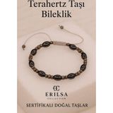Erilsa Sertifikalı Titreşim Taşı Odaklanma ve Koruyucu Enerji İçin Terahertz Taşı Bileklik