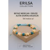 Erilsa Sertifikalı Yıldız Model Dorika Enerji Firuze Taşı Bileklik – Hayata Canlılık Kat Enerjini Yükselt - Standart - Renkli