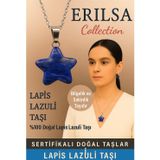 Erilsa Sertifikalı Yıldız Model Lapis Lazuli Kolye Bilgelik ve Sakinlik Veren Doğal Taş