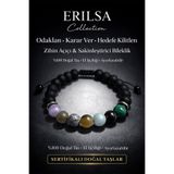 Erilsa Sertifikalı Zihin Açıcı Sakinleştirici Bilekliği -Ametist Labradorit Jasper Akuamarin Kuvars Turkua