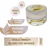 Erin Natural 100 ml Sivilce Karşı Detoks Yüz Maskesi Kil İçeriğiyle Yağlı Ciltler İçin Etkili - 0026