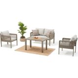 Erinöz Genova Bahçe Balkon Oturma Grubu 2+1+1+S