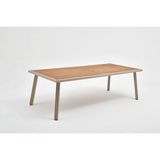 Erinöz Milano Iroko Tabla 100X230 Alüminyum Masa - Kum Rengi - Kum Beji