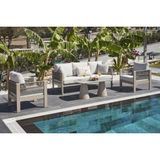 Erinöz Toscana Bahçe Balkon Oturma Grubu 3+1+1+Seramik Sehpa - Dikdörtgen - 4
