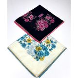 Eripek 2\'li Paket Oyalı Pamuk Yazma 6594-05 - Siyah - Krem - Renk