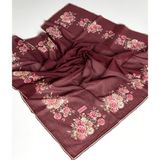 Eripek Oyalı Pamuk Yazma 6589-14 - Bordo - Renk