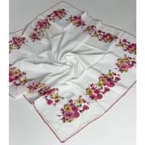 Eripek Oyalı Pamuk Yazma 6593-33 - Beyaz - Pembe - Renk
