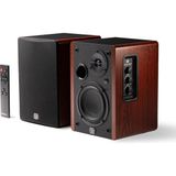 Eris Accent - Aktif Kitaplık Hoparlör (Çift) – 4 Inç Woofer, 1 Inç Ipek Kubbe Tweeter, 60W Class D, Trs/rca/aux Girişli, Uzaktan Kumandalı Ahşap Masaü - Antrasit