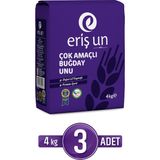Eriş Un 3'lü Çok Amaçlı Buğday Unu Eriş 4 kg