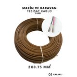 ERİŞİM Yassı Tesisat Kablo Marin ve Karavan 2x0.75 - 10M