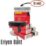 Eriyen Bant Kauçuk Bant Yalıtım Bantı 19Mm X 0.80Mm X 8Mt (10Adet)