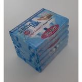 Eriyen Kağıt Sabun 5'li Paket - 50 Adet Tek Kullanımlık Eriyen Sabun Yaprağı - Ortak Kullanım Alanlarında ve Dış Mekanlarda Kişisel Hijyen Sağlar - Yerli Üretim