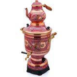 Eriza Home 6 litre 220 V Elektrikli İşlemeli Bakır Lila Semaver