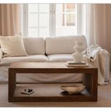 Eriza Home Eriza Wood, Dikdörtgen Modern Orta Sehpa, Ceviz