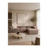 ERİZA Relax Soft 4 Modül Köşe Takımı (açık kahve) Keten 40