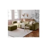 ERİZA Relax Soft 4 Modül Köşe Takımı (YAĞ YEŞİLİ) Keten 68