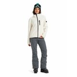 ERJFT04969-ALABAMA FULL ZIP SOLID Beyaz Dik Yaka Kadın Polar Sweatshırt