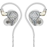 erjigo CCA LYRA Ekstra Bas Dinamik Dalgıç HiFi kulak içi Kulaklıklar/Kulaklıklar/Kulaklıklar, Audiphile Müzik/Oyun için Çıkarılabilir Kablolu Kulak İçi Monitör Kulaklığı (Mikrofonsuz, Şeffaf)