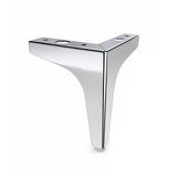 Erk Eren 13 Cm Krom Gümüş Metal Mobilya Köşe Ayağı Dayanıklı Modern Tasarım Koltuk Sehpa Mobilya