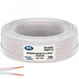 ERK Yerli Kordon 2x1.5 cm Beyaz 100 m Hoparlör Kablosu