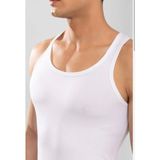 Erka Mora Fit Erkek Siyah Rambo Atlet 3'lü Paket Esnek ve Nefes Alabilir Spor Atlet - Beyaz - XL