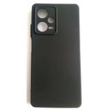 Erkan Xiaomi Redmi Note 12 Pro 5G Yumusak Kilif Mat Siyah Kadife Hissiyat