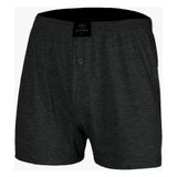 Erkek %100 Pamuk Penye Boxer 6'lı Paket 12030 - S - Koyu Gri