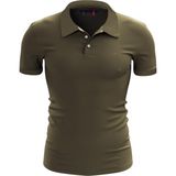 Erkek %100 Pamuk Polo T-Shirt RCPT108 - Haki - 5XL