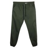 Erkek 118 -156 Kilo Arası İçin Uygun Lastikli Paça Bağcıklı Battal Boy Gabardin Pantolon Haki