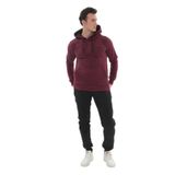 Erkek 3 İplik Kanguru Cepli Kapüşonlu Sweatshirt Günlük Spor Üst Hoodie