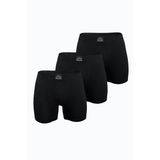 Erkek 3 lü Siyah Premium Collection Modal Uzun Boxer 3M250