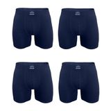 Erkek 4 lü Premium Collection Modal Uzun Boxer 4M250 (Lacivert, M)