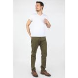 Erkek 5 Cep Gabardin Pantolon Yeşil