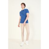 Erkek 5 Cep Slim Fit Kot Pantolon Bej - 36