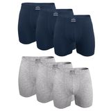 Erkek 6 lı Premium Collection Modal Uzun Boxer 6M250 (Füme-Gri, 3XL)