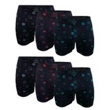 Erkek 6 lı Premium Collection Modal Uzun Boxer 6M250 (Siyah Desenli, 2XL)