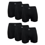 Erkek 6 lı Premium Collection Modal Uzun Boxer 6M250 (Siyah, L)