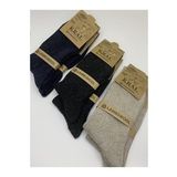 Erkek 6Li Thermal Etkili Ince Orgulu Kislik Corap Lambswool