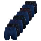 Erkek 8 li Premium Collection Modal Uzun Boxer 8M250 (Desenli, L)