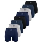 Erkek 8 li Premium Collection Modal Uzun Boxer 8M250 (Karışık Renk, XL)