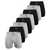 Erkek 8 li Premium Collection Modal Uzun Boxer 8M250 (Siyah-Gri, M)